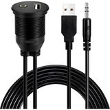 Speeduf Panel Montaj Usb‑a + Aux Uzatma Kablosu 🔩 2 Metre Uzatılabilir Montaj Tipi