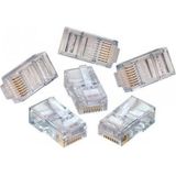 Speeduf Rj45 Cat6 Yeni Nesil Delikli Jack Konnektör 100 Adet