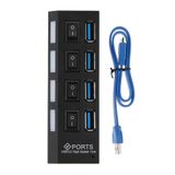SpeedUF USB 3.0 4‑Port Hub ⚡ Açma/Kapama Düğmeli Çoklayıcı Çoğaltıcı