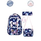 Speedy Bags Ultra Lüks Charmlı Kelebek Nakışlı Kız Çocuk Sırt Destekli İlkokul Çantası Termal Beslenme Ve Kalemlik