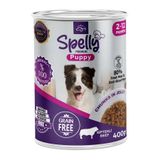 SPELLY 12 Adet x Yavru Biftekli Köpek Maması Konserve (400gr)