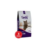 Spelly 3 adet x Spelly Premium Kısırlaştırılmış Kedi Maması - Somon (1,2kg)