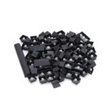 SPELT 108 Tuş Universal Mekanik Klavye Tuş Takımı Kapağı Keycap Siyah US Layout İngilizce Dizilim