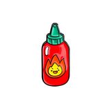 SPELT Acı Sos Şişesi Rozet Pin Hot Sauce Bottle Mini Broş