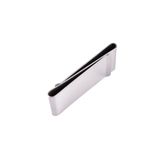 Spelt Çift Taraflı Metal Geniş Kağıt Para Tokası Kart Tutucu Klips Cüzdan Ataş Gümüş 6cm x 3cm