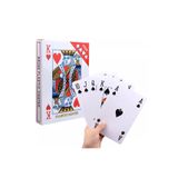 SPELT Çok Büyük İskambil Kartları Dev Boy Oyun Kartı Destesi 16,8 x 11,9 cm Parti Hediyesi 54'lü