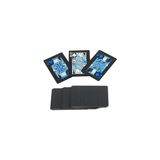 Spelt Iskambil Kağıdı Destesi Oyun Kartları Su Geçirmez Pvc Parlak Siyah Deste 8,7cm x 5,7cm 54'lü (Mavi) - -- - Option-1