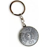 SPELT Mekanik Sonsuz Takvim Anahtarlık Analog Çevirme Mekanizmalı Unisex Hediyelik 50 Yıllık 2010 2060 - Gümüş - 4 cm