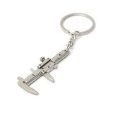 Spelt Mini Vernier Kumpas Cetvel Ölçer Anahtarlık 3 cm