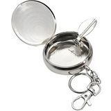 Spelt Portatif Küllük Taşınabilir Seyahat Mini Kokusuz Kül Tablası Anahtarlık Metal Cep Küllüğü