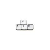 SPELT WASD Klavye Tuşları Broş Gaming Rozet