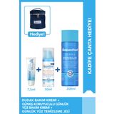 SPF Yüz Bakım Kremi 50ml + Temizleme Jeli 200ml +Dudak Kremi 7.5ml + Kadife Çanta Hediye