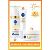 SPF15 Q10 Energy Gündüz Kremi 50ml, Luminous630 Thiamidol Etkili Leke Karşıtı Serum 30ml ve Göz Krem