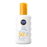 SPF50 Anında Koruyucu Sprey 200ml, Hassas Ciltler İçin Yatıştırıcı, UVA UVB Koruması