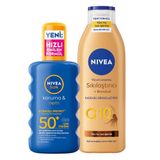SPF50 Koruma Nemlendirici Spreyi 200 ml, Q10 Sıkılaştırıcı,Bronzlaştırıcı Vücut L