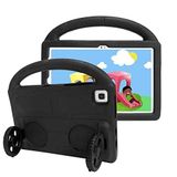 Spia Apple iPad 10.2 (8.Nesil) Kılıf Siyah Esto Car Tekerlek Standlı Tablet Kılıf Kapak Orijinal Esnek Dayanıklı Darbe Karşıtı Koruyucu Yeni Nesil Tasarım (Apple iPad 10.2 (8.Nesil), Siyah)