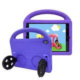 Spia Apple iPad 10.2 (9.Nesil) Kılıf Mor Esto Car Tekerlek Standlı Tablet Kılıf Kapak Orijinal Esnek Dayanıklı Darbe Karşıtı Koruyucu Yeni Nesil Tasarım (Apple iPad 10.2 (9.Nesil), Mor)