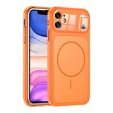 Spia Apple iPhone 11 ile Uyumlu Kılıf Turuncu Sorm Kablosuz Şarj Özellikli Kapak (Apple iPhone 11 ile Uyumlu, Turuncu)