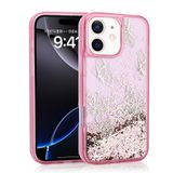 Spia Apple iPhone 12 ile Uyumlu Kılıf Pembe Folia Silikon Kapak (Apple iPhone 12 ile Uyumlu, Pembe)