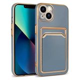 Spia Apple iPhone 13 ile uyumlu Kılıf Mavi Kartlı Beth Kartlık Kapak Orijinal Esnek Dayanıklı Darbe Karşıtı Koruyucu Yeni Nesil Tasarım (Apple iPhone 13, Mavi Kartlı)
