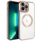 Spia Apple iPhone 13 Pro ile uyumlu Kılıf Rose Gold Sedum Silikon Kapak Dayanıklı Darbe Karşıtı Koruyucu Tasarım (Apple iPhone 13 Pro, Rose Gold)