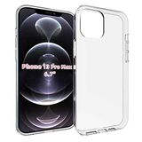 Spia Apple iPhone 13 Pro Max ile Uyumlu Kılıf Şeffaf Yui Silikon Kapak (Apple iPhone 13 Pro Max ile Uyumlu, Şeffaf)