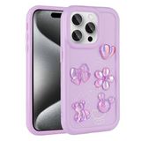 Spia Apple iPhone 14 Pro ile Uyumlu Kılıf Mor Tan Silikon Kapak (Apple iPhone 14 Pro ile Uyumlu, Mor)
