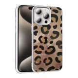 Spia Apple iPhone 14 Pro Max ile Uyumlu Kılıf Gold Leopar Desenli Mep Kapak (Apple iPhone 14 Pro Max ile Uyumlu, Gold Leopar)