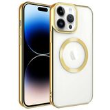 Spia Apple iPhone 14 Pro Max ile uyumlu Kılıf Gold Sedum Silikon Kapak Dayanıklı Darbe Karşıtı Koruyucu Tasarım (Apple iPhone 14 Pro Max, Gold)