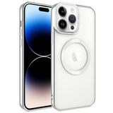 Spia Apple iPhone 14 Pro Max ile uyumlu Kılıf Gümüş Sedum Silikon Kapak Dayanıklı Darbe Karşıtı Koruyucu Tasarım (Apple iPhone 14 Pro Max, Gümüş)