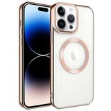 Spia Apple iPhone 14 Pro Max ile uyumlu Kılıf Rose Gold Sedum Silikon Kapak Dayanıklı Darbe Karşıtı Koruyucu Tasarım (Apple iPhone 14 Pro Max, Rose Gold)