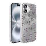 Spia Apple iPhone 16 ile Uyumlu Kılıf Beyaz Nopt Silikon Kapak (Apple iPhone 16 ile Uyumlu, Beyaz)