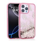 Spia Apple iPhone 16 Pro Max ile Uyumlu Kılıf Pembe Folia Silikon Kapak (Apple iPhone 16 Pro Max ile Uyumlu, Pembe)