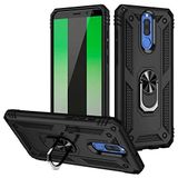 Spia Huawei Mate 10 Lite ile Uyumlu Kılıf Siyah Panther Yüzüklü Silikon Orijinal Esnek İnce Geliştirilmiş Dayanıklı Darbe Karşıtı Koruyucu Yeni Nesil Tasarım (Huawei Mate 10 Lite ile Uyumlu, Siyah)