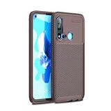 Spia Huawei P20 Lite 2019 ile uyumlu Kılıf Kahverengi Karbon Silikon Orijinal Esnek İnce Geliştirilmiş Dayanıklı Darbe Karşıtı Koruyucu Yeni Nesil Tasarım (Huawei P20 Lite 2019, Kahverengi)