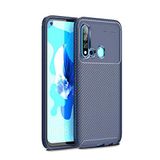 Spia Huawei P20 Lite 2019 ile uyumlu Kılıf Lacivert Karbon Silikon Orijinal Esnek İnce Geliştirilmiş Dayanıklı Darbe Karşıtı Koruyucu Yeni Nesil Tasarım