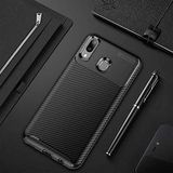 Spia Huawei Y7 Prime 2019 ile Uyumlu Kılıf Siyah Karbon Silikon Orijinal Esnek İnce Geliştirilmiş Dayanıklı Darbe Karşıtı Koruyucu Yeni Nesil Tasarım (Huawei Y7 Prime 2019 ile Uyumlu, Siyah)