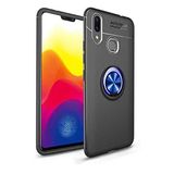 Spia Huawei Y7 Prime 2019 ile uyumlu Kılıf Siyah-Mavi Draco Yüzüklü Silikon Orijinal Esnek İnce Geliştirilmiş Dayanıklı Darbe Karşıtı Koruyucu Yeni Nesil Tasarım (Huawei Y7 Prime 2019, Siyah-Mavi)