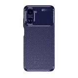 Spia ile Uyumlu Realme 10 4G Kılıf Lacivert Karbon Silikon Orijinal Esnek İnce Geliştirilmiş Dayanıklı Darbe Karşıtı Yeni Nesil Tasarım