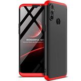 Spia ile Uyumlu Realme 5i Kılıf Siyah-Kırmızı Carax Sert Kapak Orijinal Esnek İnce Geliştirilmiş Dayanıklı Darbe Karşıtı Koruyucu Yeni Nesil Tasarım