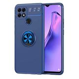 Spia Oppo A15S ile uyumlu Kılıf Lacivert-Mavi Draco Yüzüklü Silikon Orijinal Esnek İnce Geliştirilmiş Dayanıklı Darbe Karşıtı Koruyucu Yeni Nesil Tasarım (Oppo A15S, Lacivert-Mavi)