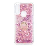 Spia Oppo A31 ile uyumlu Kılıf Pembe Liss Sulu Simli Silikon Kapak Orijinal Esnek İnce Geliştirilmiş Dayanıklı Darbe Karşıtı Koruyucu Yeni Nesil Tasarım (Oppo A31, Pembe)