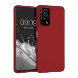 Spia Oppo A55 4G ile Uyumlu Kılıf Kırmızı Yui Silikon Kapak (Oppo A55 4G ile Uyumlu, Kırmızı)