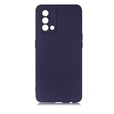 Spia Oppo A74 4G ile Uyumlu Kılıf Lacivert Yui Silikon Kapak (Oppo A74 4G ile Uyumlu, Lacivert)