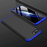 Spia Oppo AX7 ile uyumlu Kılıf Siyah-Mavi Carax Sert Kapak Orijinal Esnek İnce Geliştirilmiş Dayanıklı Darbe Karşıtı Koruyucu Yeni Nesil Tasarım (Oppo AX7, Siyah-Mavi)