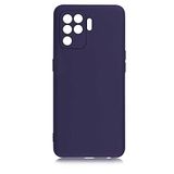 Spia Oppo Reno 5 Lite ile Uyumlu Kılıf Lacivert Yui Silikon Kapak (Oppo Reno 5 Lite ile Uyumlu, Lacivert)