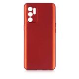 Spia Oppo Reno 6 4G ile Uyumlu Kılıf Kırmızı Yui Silikon Kapak (Oppo Reno 6 4G ile Uyumlu, Kırmızı)