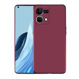 Spia Oppo Reno 7 4G ile Uyumlu Kılıf Mürdüm Yui Silikon Kapak (Oppo Reno 7 4G ile Uyumlu, Mürdüm)