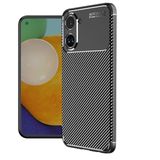 Spia Realme 10 4G ile uyumlu Kılıf Siyah Karbon Silikon Orijinal Esnek İnce Geliştirilmiş Dayanıklı Darbe Karşıtı Yeni Nesil Tasarım (Realme 10 4G, Siyah)
