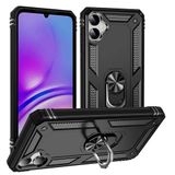 Spia Samsung Galaxy A05 ile Uyumlu Kılıf Siyah Panther Yüzüklü Silikon Orijinal (Samsung Galaxy A05 ile Uyumlu, Siyah)